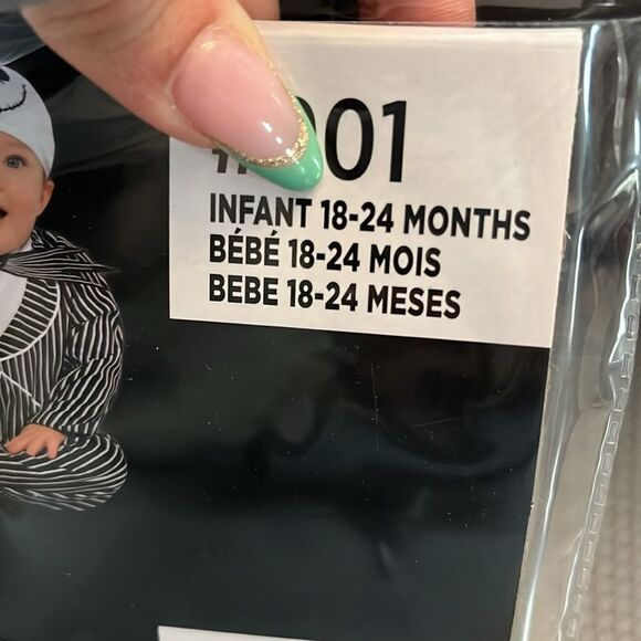 Disney Jack Skellington Infant Costume - Black and White - Picture 5 of 5